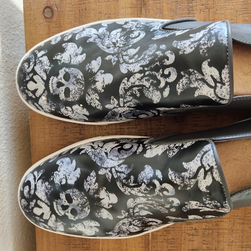 Robert Graham Mens Riverland Floral Leather Slip-On Sneakers Size 13 - Picture 4 of 14